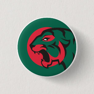 Macaron Rond 2,50 Cm Tigre du Bengale bangladais National Bangladeshi