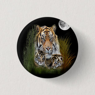 Macaron Rond 2,50 Cm Tigre et petits