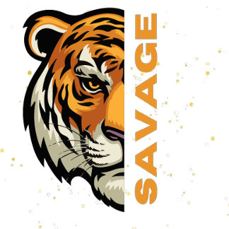 Macaron Rond 2,50 Cm Tigre Sauvage