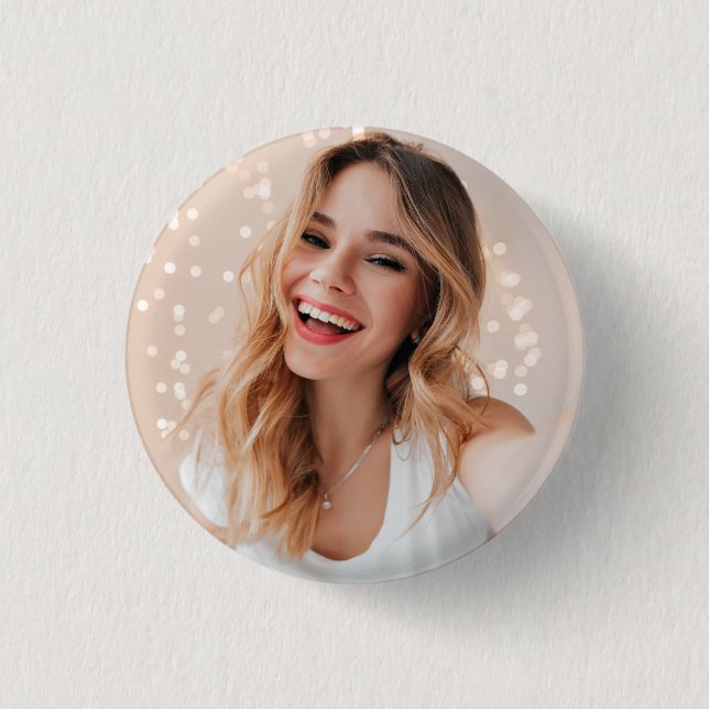 Macaron Rond 2,50 Cm Ton visage pour un anniversaire (Devant)