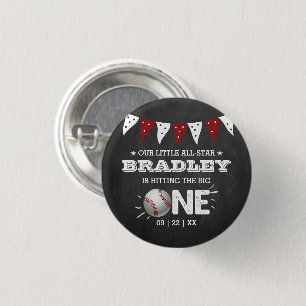 Macaron Rond 2,50 Cm Toucher Le Grand   Baseball 1er anniversaire