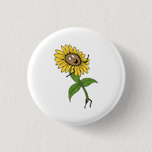 Macaron Rond 2,50 Cm Tournesol, thème floral