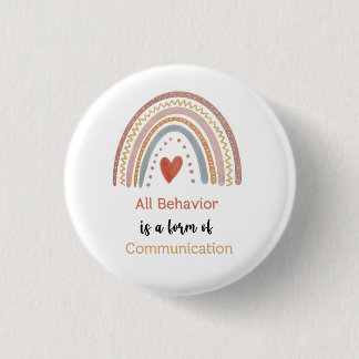 Macaron Rond 2,50 Cm Tous les comportements Forme de communication Auti