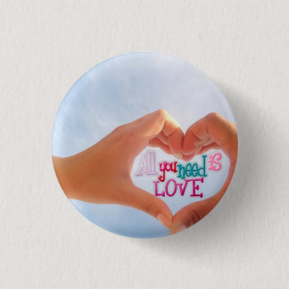 Macaron Rond 2,50 Cm Tout que vous avez besoin est amour