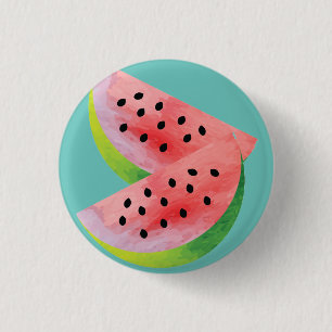 Macaron Rond 2,50 Cm Tranches de pastèque Art de fruit