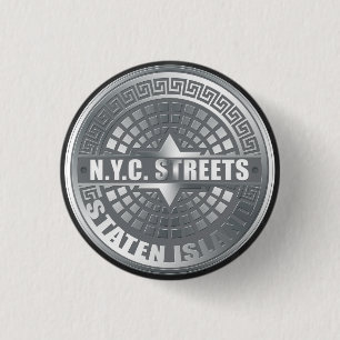 Macaron Rond 2,50 Cm Trappe de visite Staten Island Gris