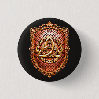 Macaron Rond 2,50 Cm Triquetra Mystique Héraldique