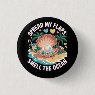 Macaron Rond 2,50 Cm Tropical Tease  Spread My Flaps, Smell the Ocean 