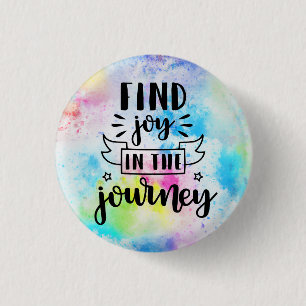 Macaron Rond 2,50 Cm Trouver Joie Dans Le Bouton Voyage