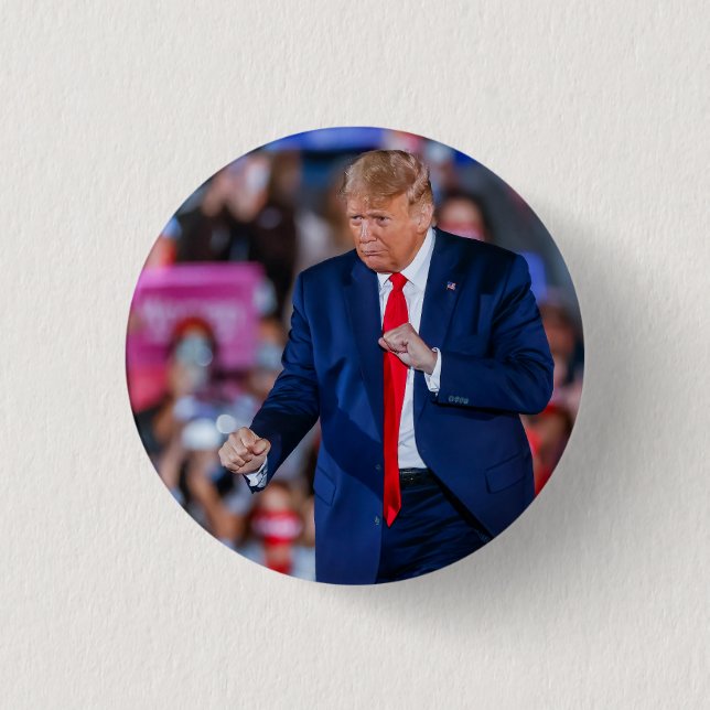 Macaron Rond 2,50 Cm Trump Dance Funny (Devant)