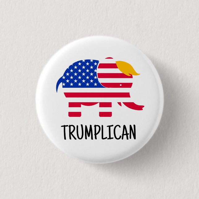 Macaron Rond 2,50 Cm Trump Election 2024 Campagne Nouveautés Cadeau Cad (Devant)