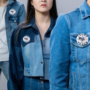 Macaron Rond 2,50 Cm Trump Vance 2024