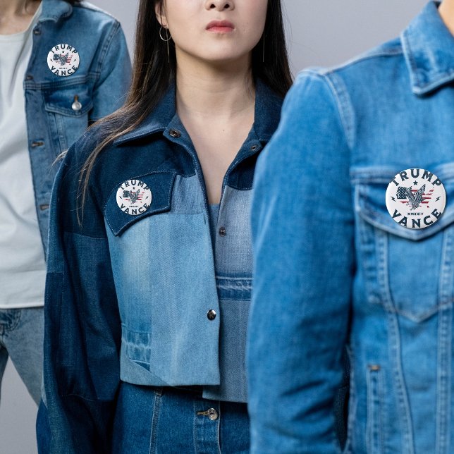 Macaron Rond 2,50 Cm Trump Vance 2024 (Créateur téléchargé)