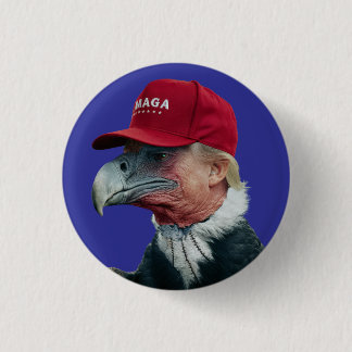 Macaron Rond 2,50 Cm Trump Vulture Button