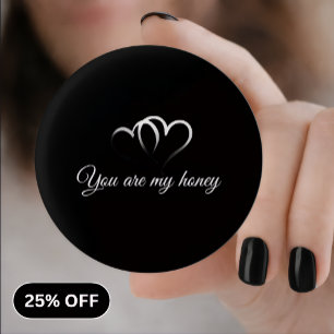 Macaron Rond 2,50 Cm Tu es mon miel bouton épinglé romantique 2026