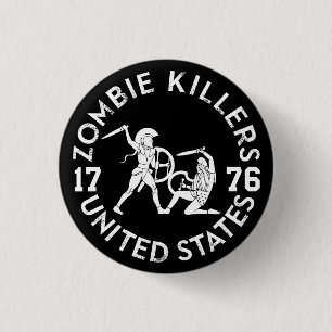 Macaron Rond 2,50 Cm Tueurs 1776 de zombi