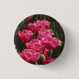 Macaron Rond 2,50 Cm Tulipes roses