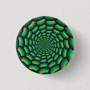 Macaron Rond 2,50 Cm Tunnel de l'espion de Green Ball