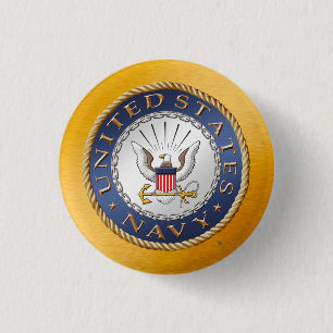 Macaron Rond 2,50 Cm U.S. Bouton de marine