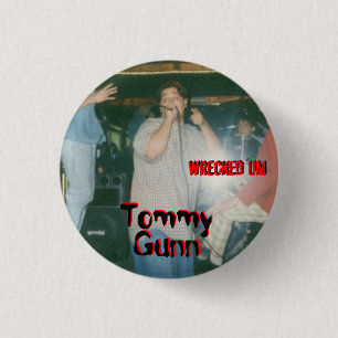 Macaron Rond 2,50 Cm 'Um bouton détruit de TOMMY GUNN