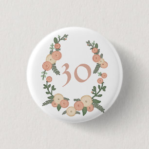 Macaron Rond 2,50 Cm Un rosier en couronne