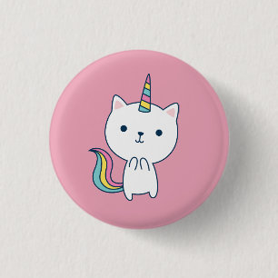 Macaron Rond 2,50 Cm Unicorne Caticorn