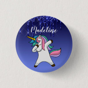Macaron Rond 2,50 Cm Unicorne personnalisée couleur mignonne