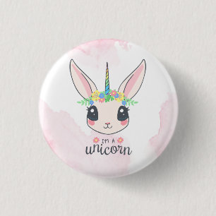 Macaron Rond 2,50 Cm Unicorne rose doux