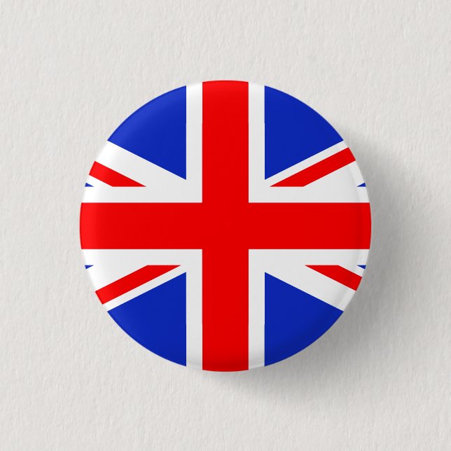 MACARON ROND 2,50 CM "UNION JACK " (Devant)