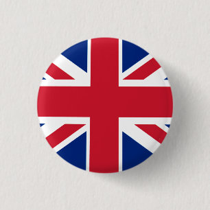 Macaron Rond 2,50 Cm Union Jack colorée