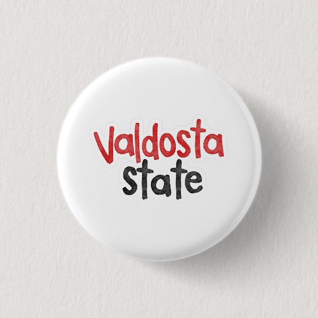Macaron Rond 2,50 Cm Valdosta State Gameday Button (Devant)