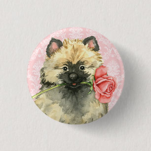 Macaron Rond 2,50 Cm Valentine Rose Keeshond