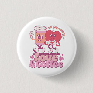 Macaron Rond 2,50 Cm Valentine Tout Ce Dont J'Ai Besoin C'Est D'Amour E