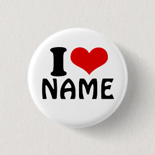 Macaron Rond 2,50 Cm Valentines personnalisables Jour J'aime Coeur Pers