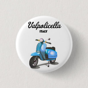 Macaron Rond 2,50 Cm Valpolicella Italie Affiche de scooter Impression
