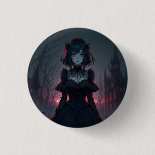 Macaron Rond 2,50 Cm Vampire Anime Girl 1