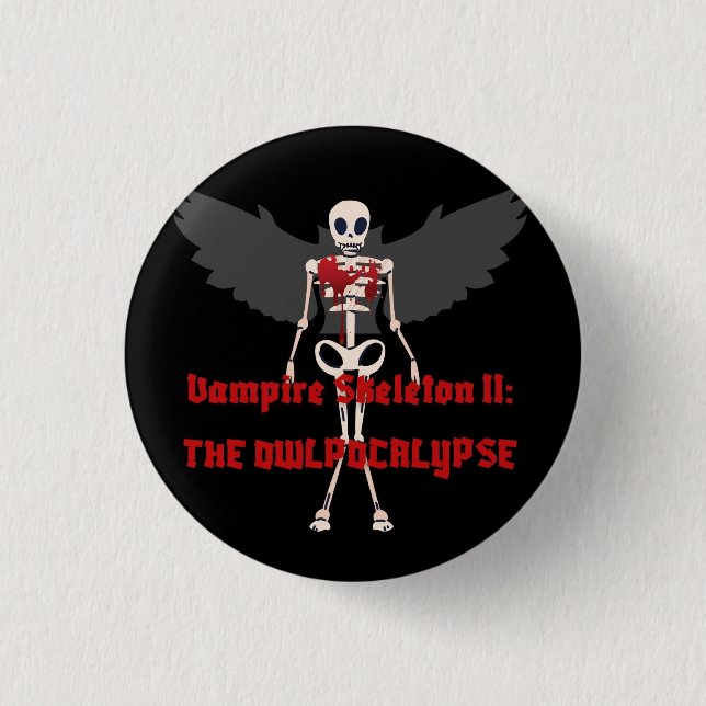 Macaron Rond 2,50 Cm Vampire Skeleton II (Devant)