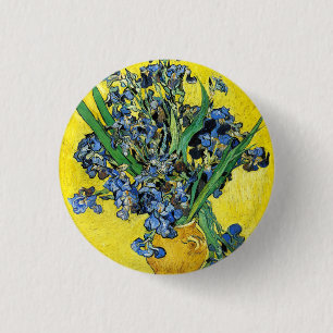 Macaron Rond 2,50 Cm Van Gogh irise le bouton