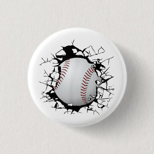 Macaron Rond 2,50 Cm Vêtements de baseball - Baseball