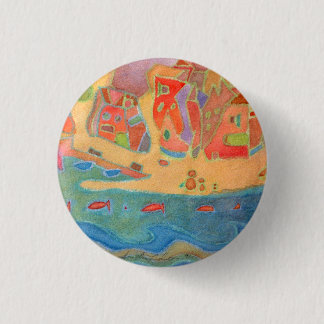 Macaron Rond 2,50 Cm Village en bord de mer