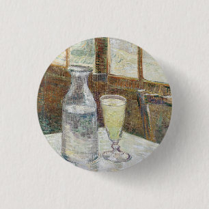 Macaron Rond 2,50 Cm Vincent van Gogh Absinthe célèbre peinture