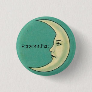 Macaron Rond 2,50 Cm Vintage crescent moon