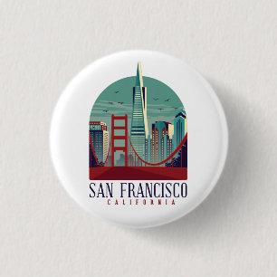 Macaron Rond 2,50 Cm Vintage San Francisco