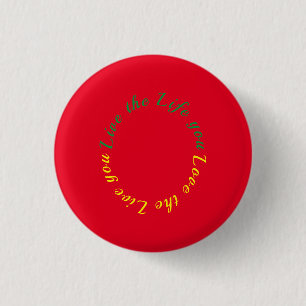 Macaron Rond 2,50 Cm Vis la vie que tu aimes