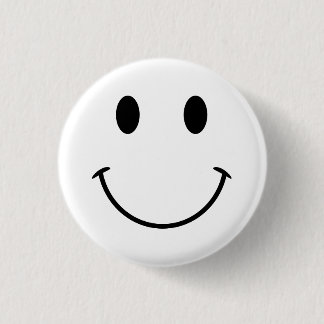 Macaron Rond 2,50 Cm Visage blanc et noir