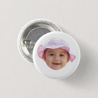 Macaron Rond 2,50 Cm Visage de bébé personnalisé avec photo