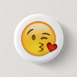 Macaron Rond 2,50 Cm Visage Emoji de baiser