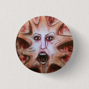 Macaron Rond 2,50 Cm Visage sur la toile