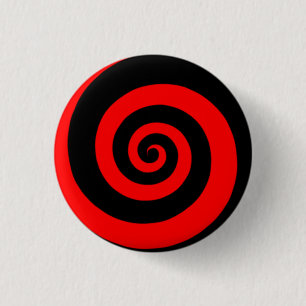 Macaron Rond 2,50 Cm Vortex rouge ou mort