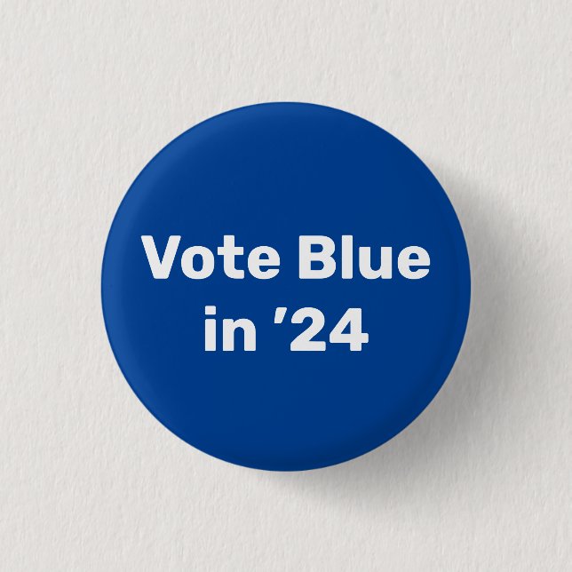 Macaron Rond 2,50 Cm Vote Blue en 2024 (Devant)